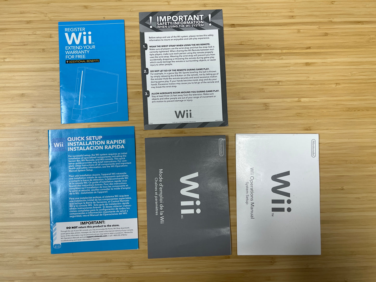 Nintendo Wii White Console w/ Controller, Cords, & Box (Used)