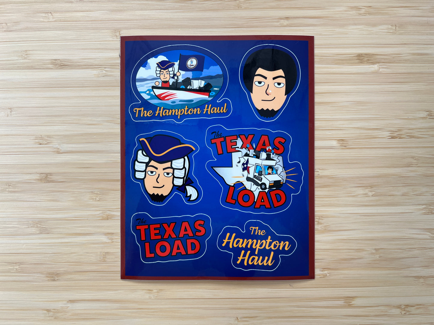 Texas Load & Hampton Haul Sticker Sheet