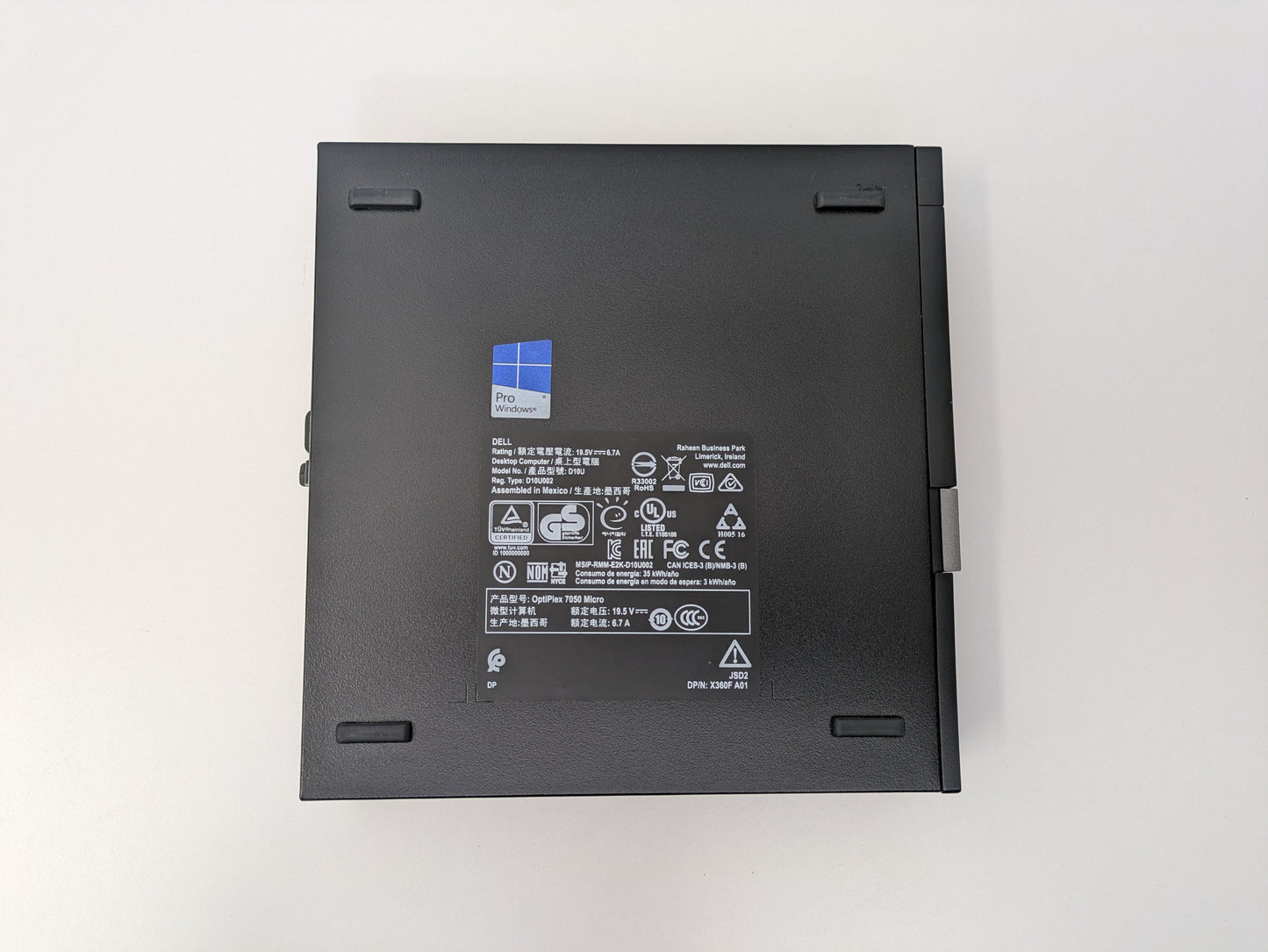 Dell OptiPlex 7050 Micro - Intel Core i3-7100 - 128GB SSD/8GB RAM - USED