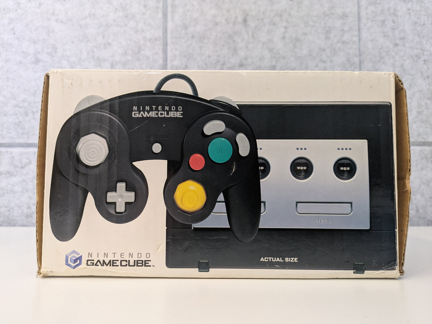 Nintendo Black GameCube Console w/ Box, Controllers, & Cords - USED (GG93)