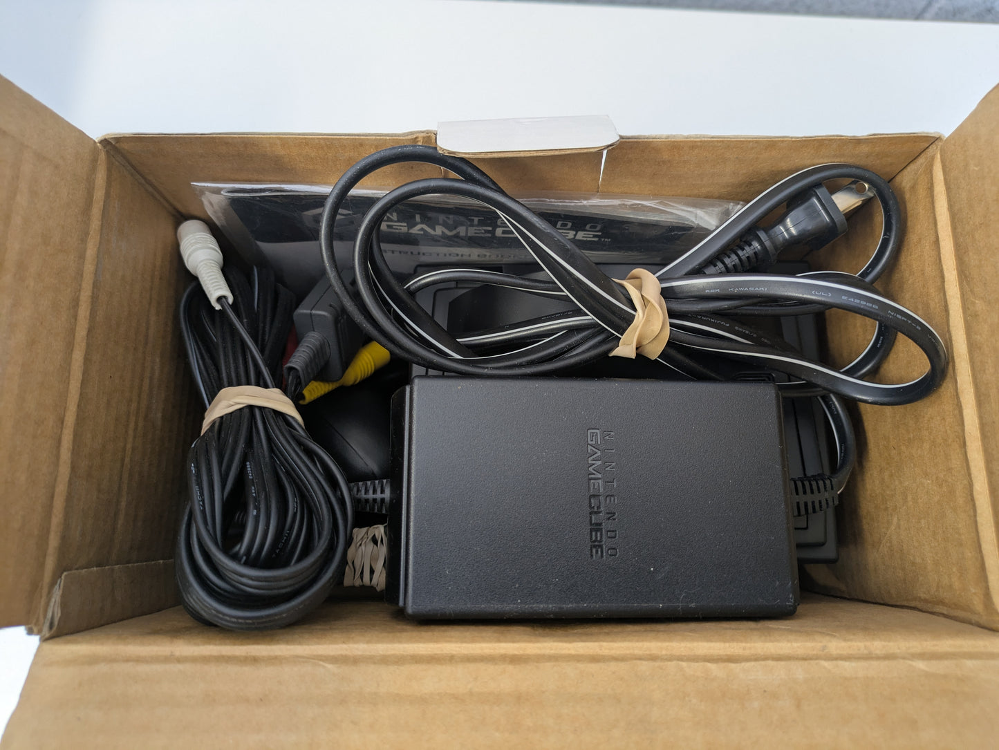 Nintendo Black GameCube Console w/ Box, Controllers, & Cords - USED (GG93)
