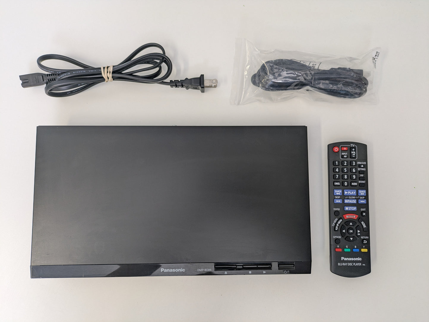 Panasonic WiFi Blu-Ray Player DMP-BD89 w/ Blu-Rays and DVDs - USED