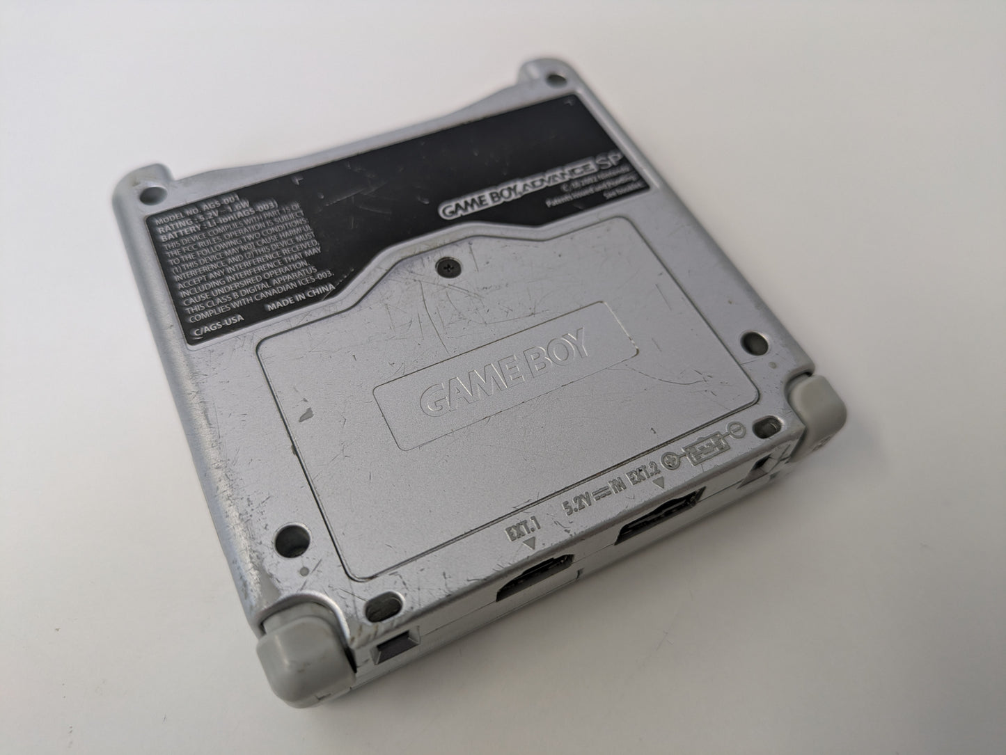 Nintendo GameBoy Advance SP GBA SP AGS-001 (Platinum Silver) - Console ONLY - USED