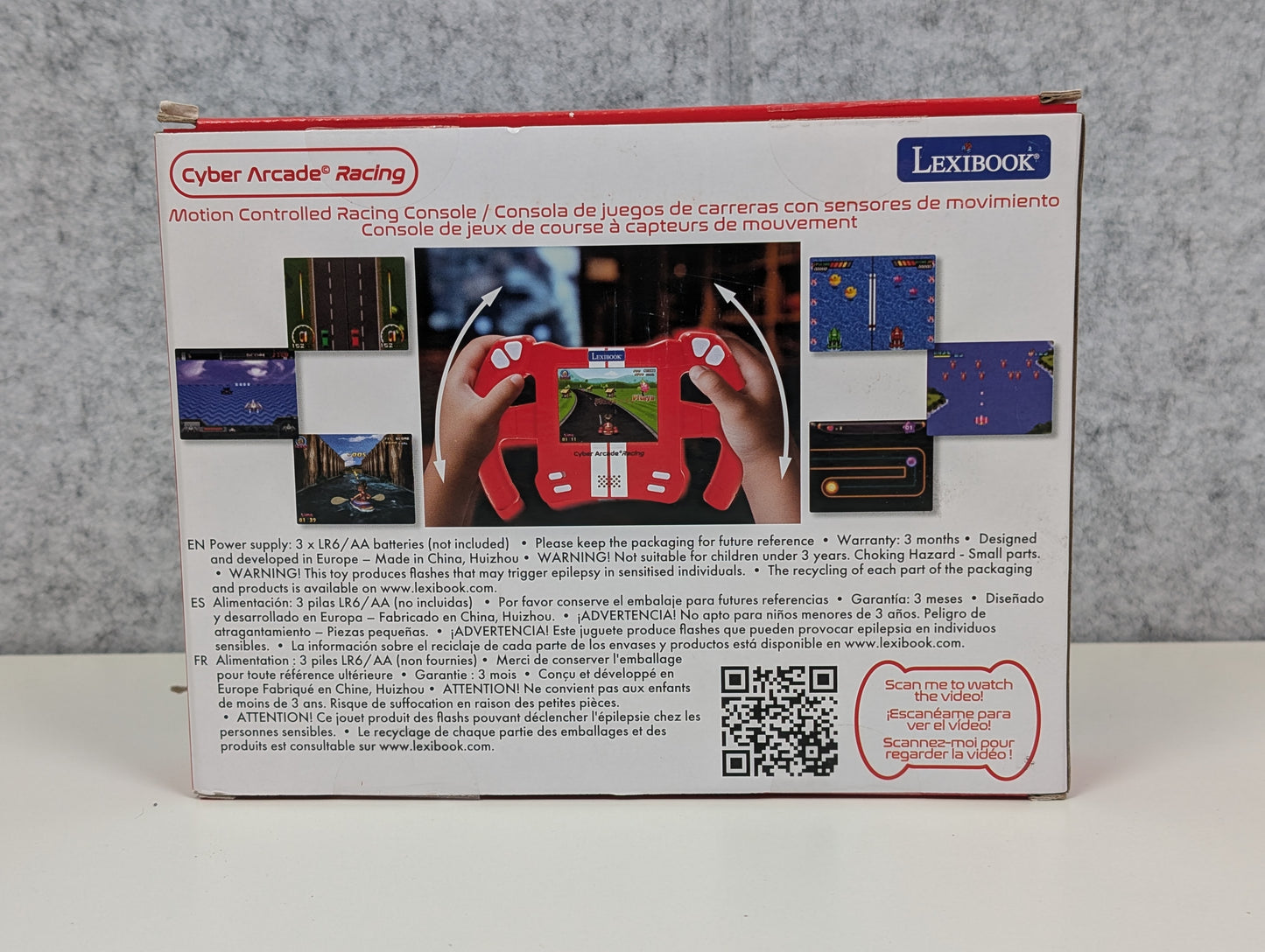 Cyber Arcade Racing Kid's Handheld Motion Console by Lexibook - USED