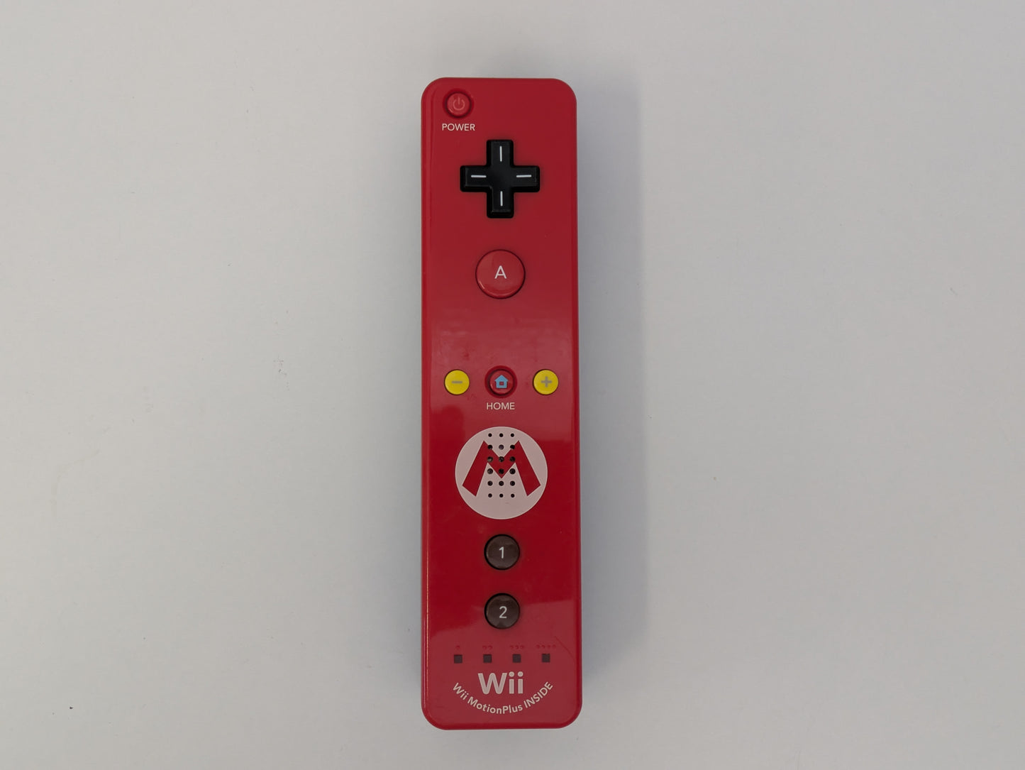 Nintendo Wii Motion Plus Remote Controller - Mario Edition - NO POWER
