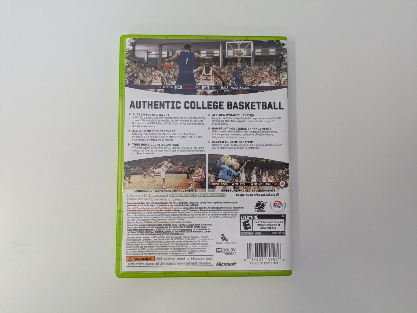 NCAA Basketball 10 (Xbox 360) - CIB