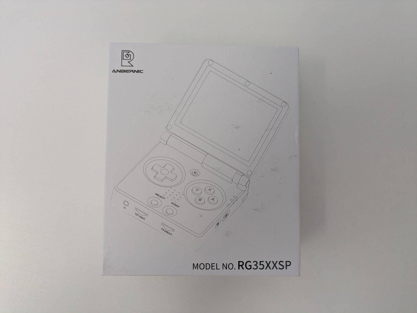 Anbernic RG35XXSP (DMG Gray) w/ 64GB microSD card - GBA SP emulator console - USED LIKE NEW