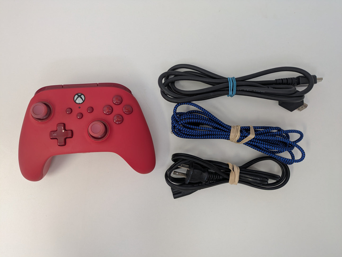 Microsoft Xbox Series S 512GB Console w/ accessories - Custom Pink/Blue Paint Job - MISSING FRONT USB PORT - Used