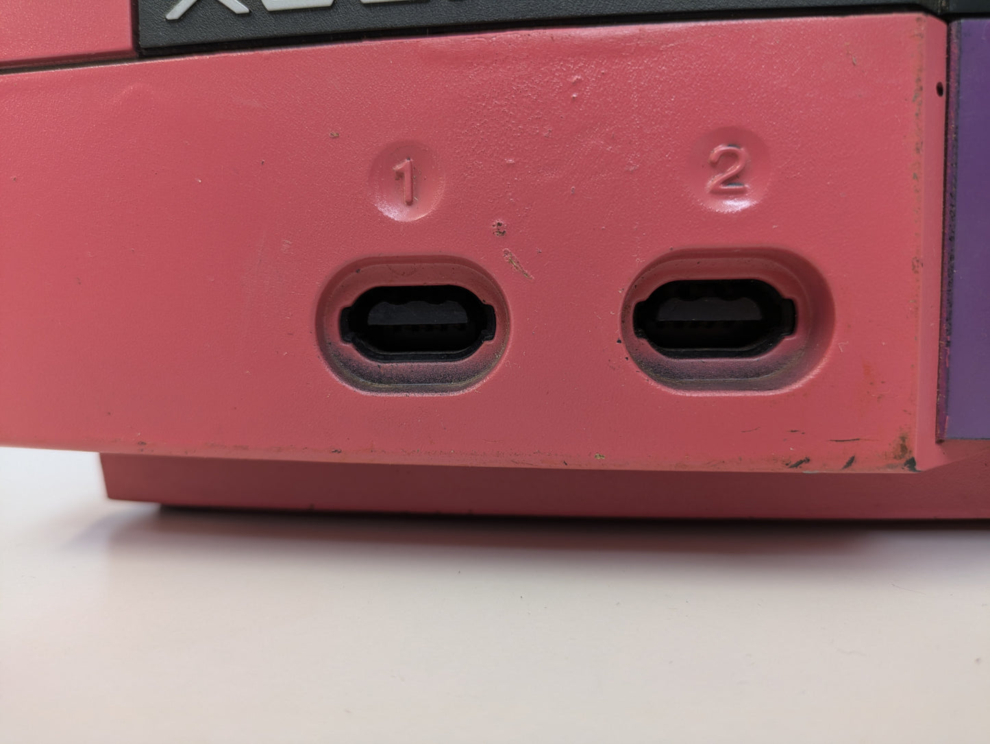 Microsoft Xbox CONSOLE ONLY - Custom Pink and Purple Paint - ISSUES READING DISCS - AS-IS