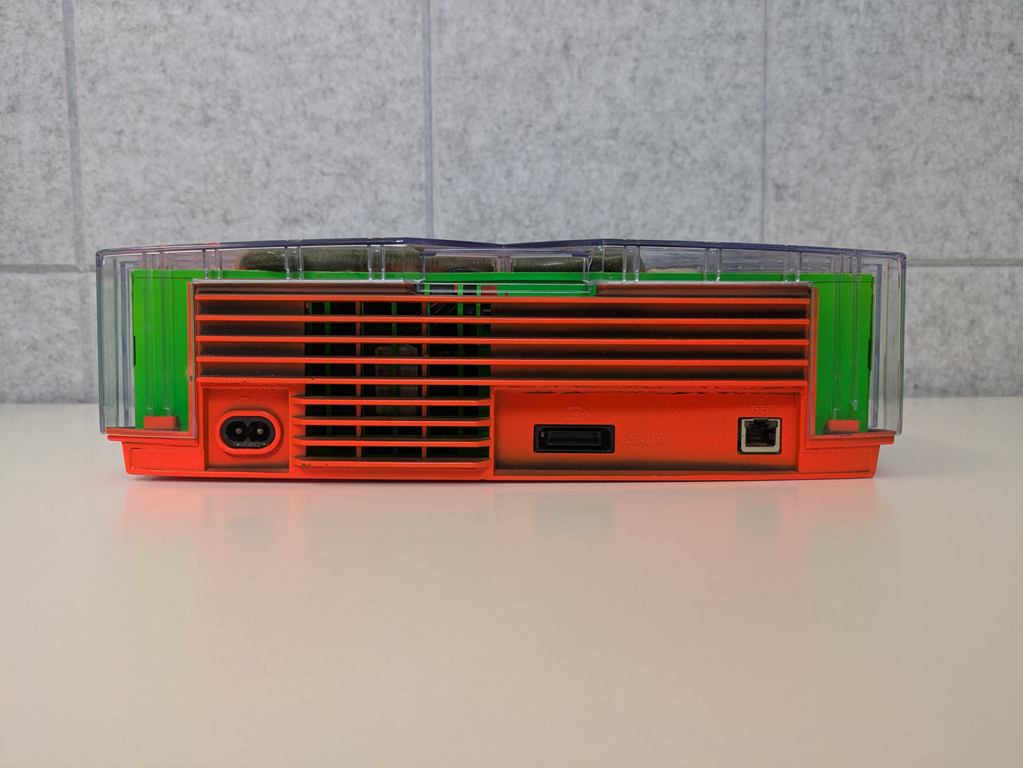 Microsoft Xbox MODDED w/ XBMC DASH - 1TB HARD DRIVE & CUSTOM SHELL & LEDs - TESTED & WORKING - AS-IS