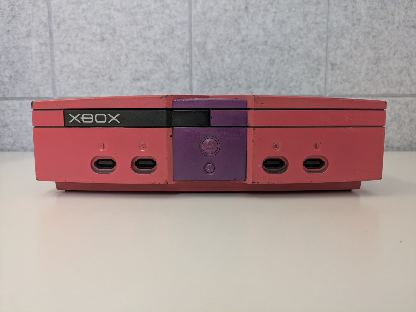 Microsoft Xbox CONSOLE ONLY - Custom Pink and Purple Paint - ISSUES READING DISCS - AS-IS
