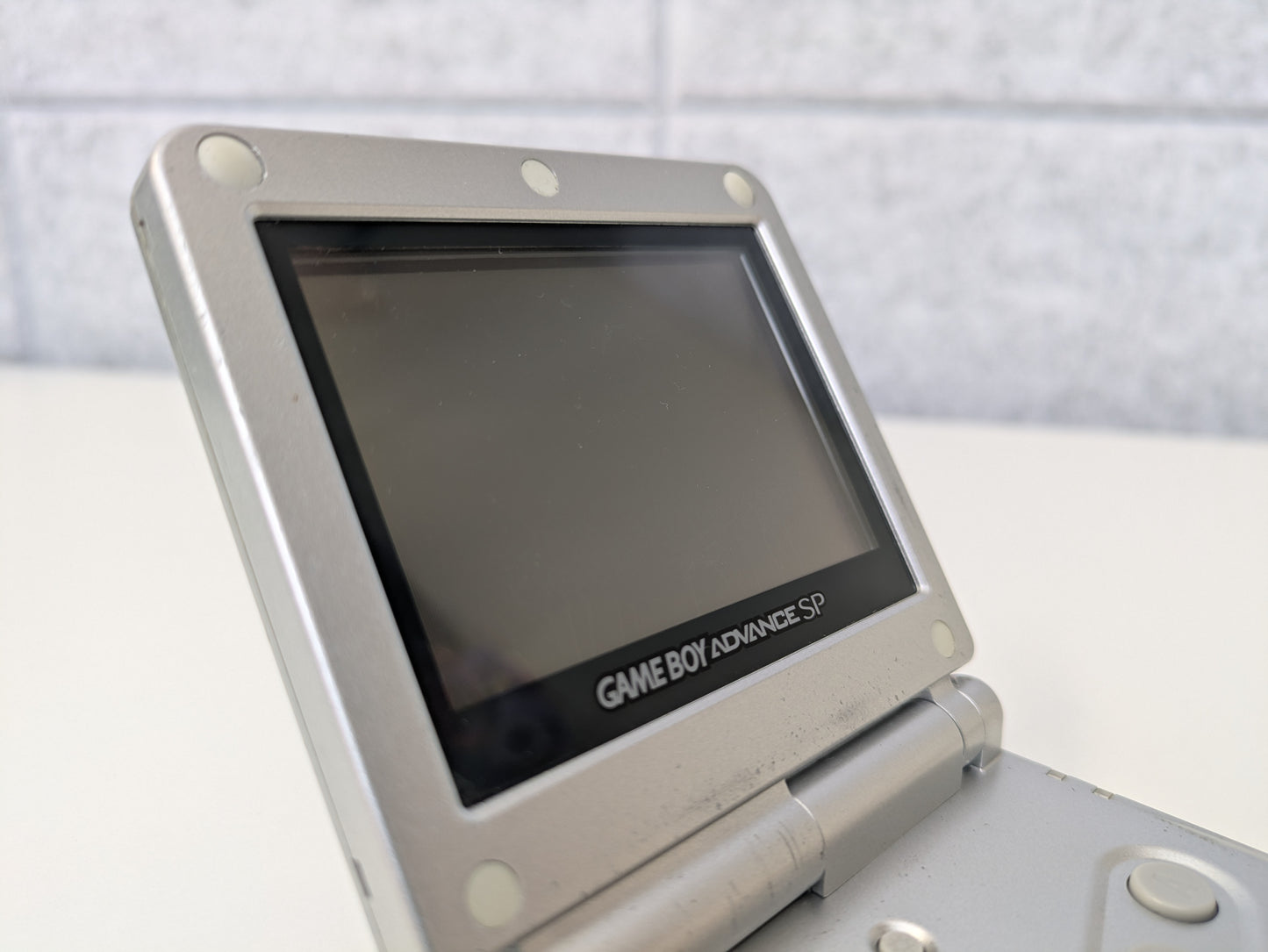 Nintendo GameBoy Advance SP GBA SP AGS-001 (Platinum Silver) - Console ONLY - USED