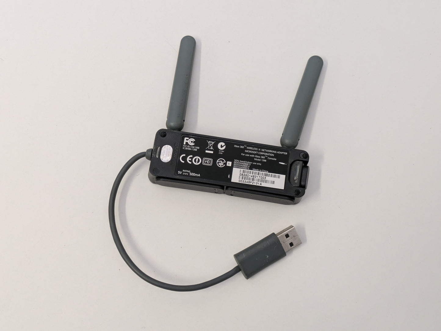 Microsoft Xbox 360 w/ Network Adapter - 20GB - White/Camo - USED