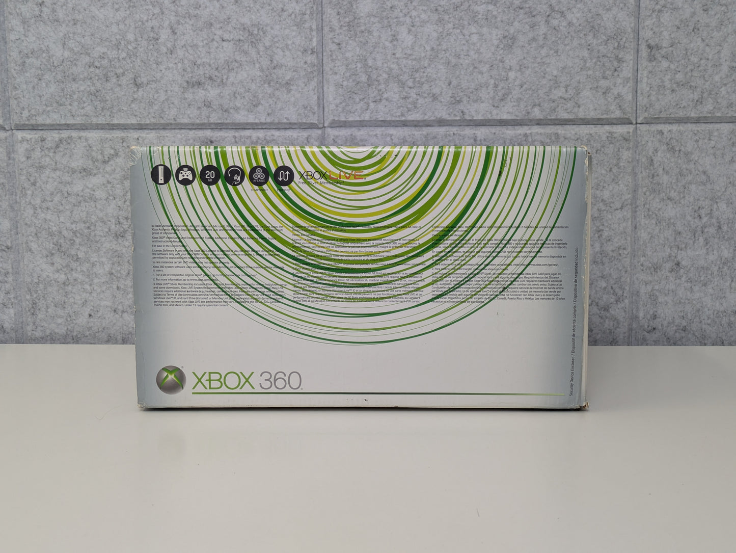 Microsoft Xbox 360 in Microsoft Refurbished Box - 120GB - White - AS-IS