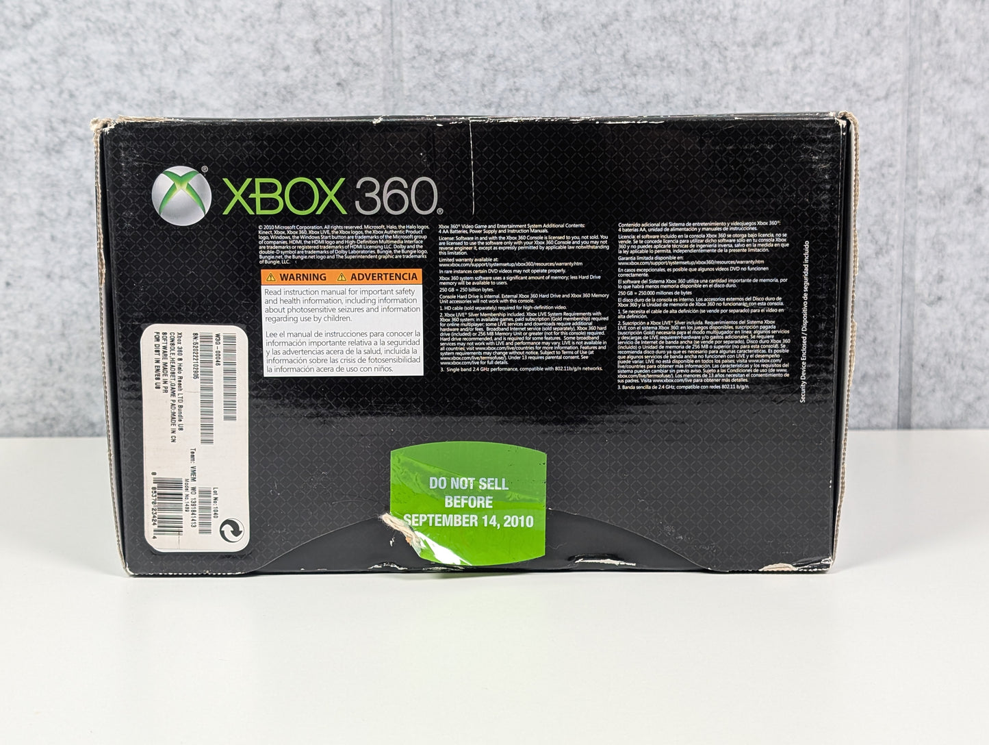 Microsoft Xbox 360 S IN BOX - 250GB - Halo Reach Ltd. Ed. - USED
