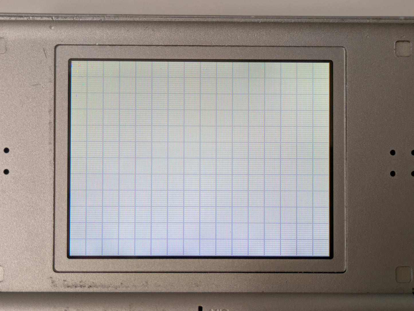 Nintendo DS Lite - Silver - Glitter Painted - CONSOLE ONLY - AS-IS