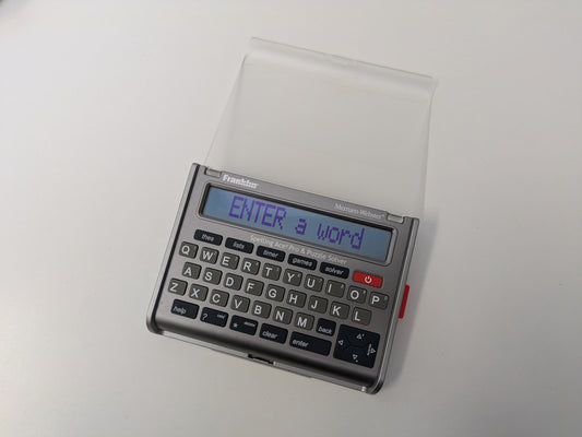 Franklin SA-309 Spelling Ace Pro - Pocket Electronic Merriam-Webster Dictionary & Puzzle Solver - AS-IS