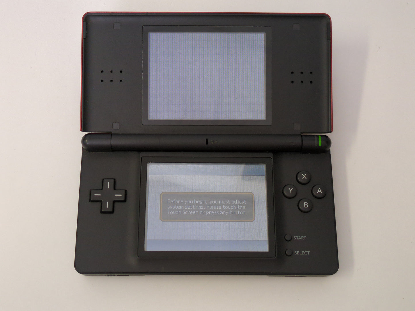 Nintendo DS Lite - Crimson Red & Black - CONSOLE ONLY - Used