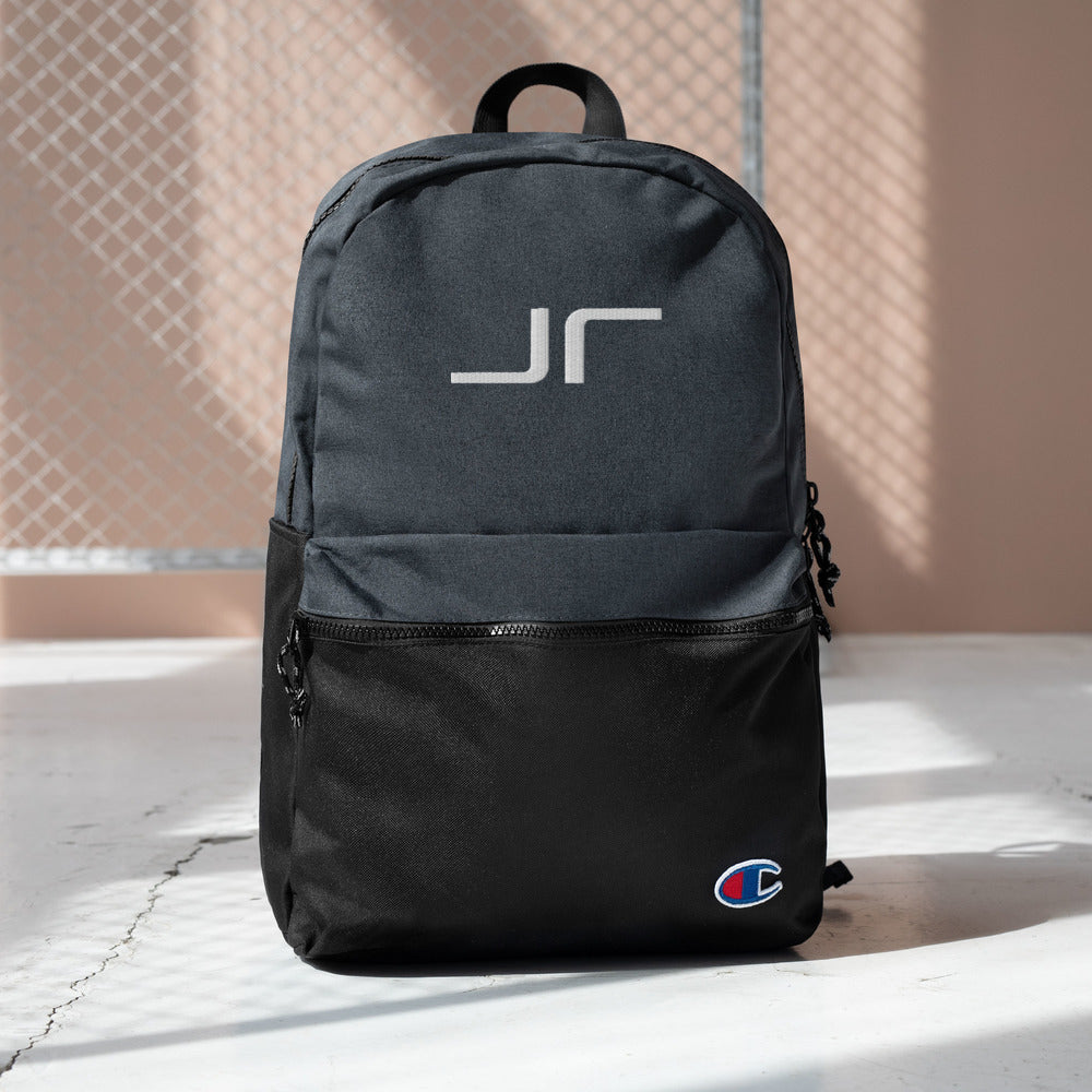 Champion top load outlet logo black backpack