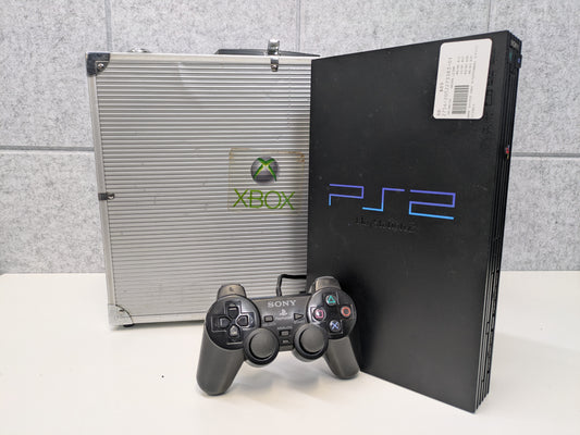 Sony PlayStation 2 PS2 Console w/ Carrying Case, Controllers, Cords, and Accessories - USED