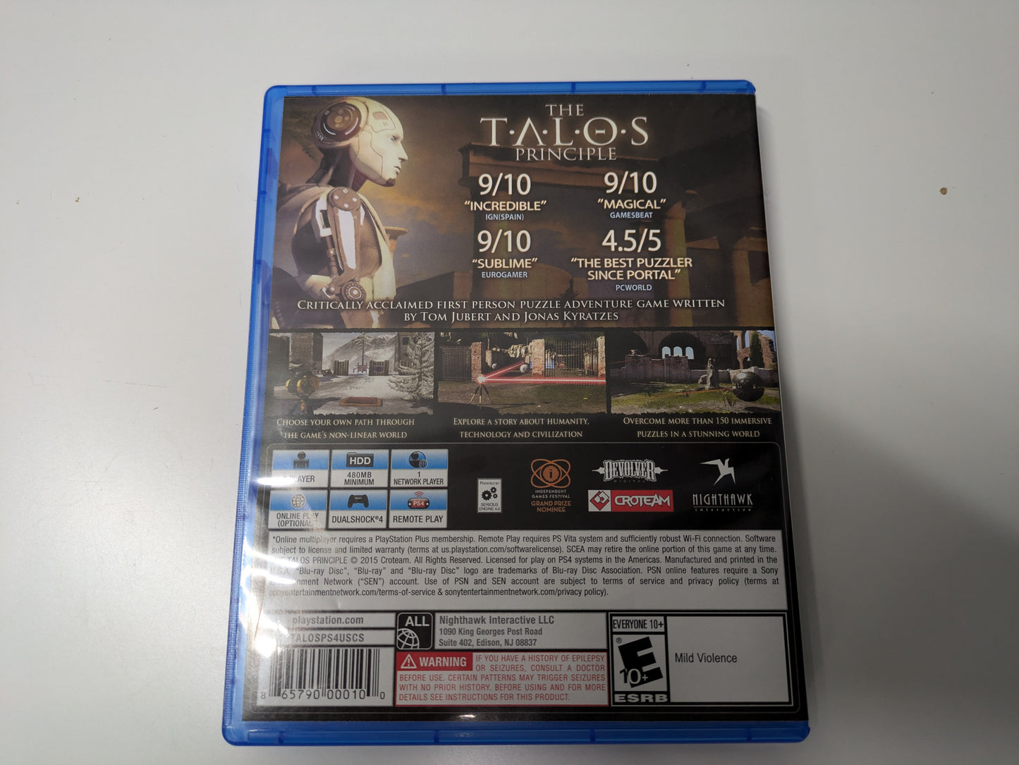 The Talos Principle [Deluxe Edition] (PlayStation 4 PS4) CIB - USED