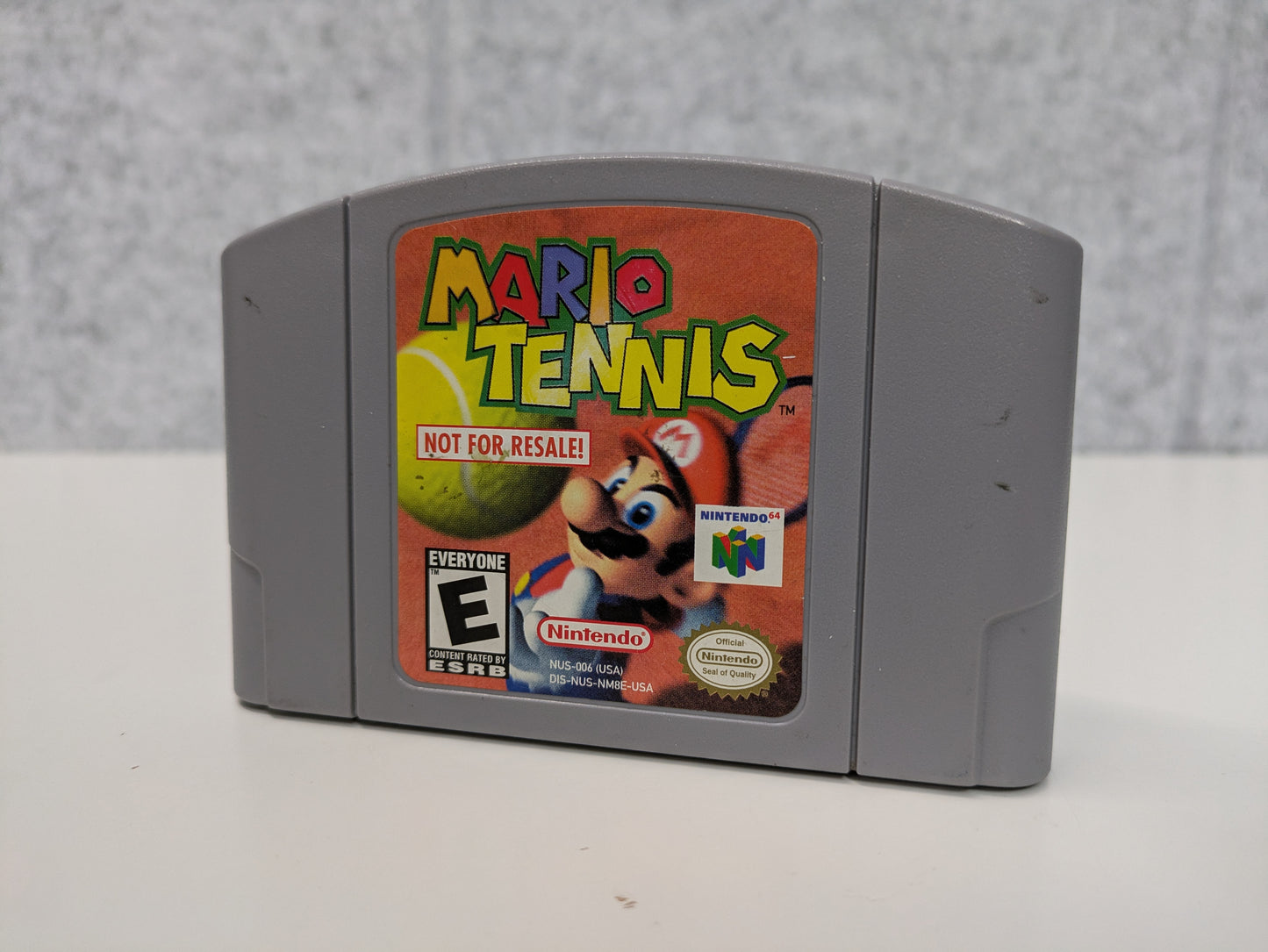 Mario Tennis [Not for Resale] (Nintendo 64 N64) Cartridge ONLY - USED