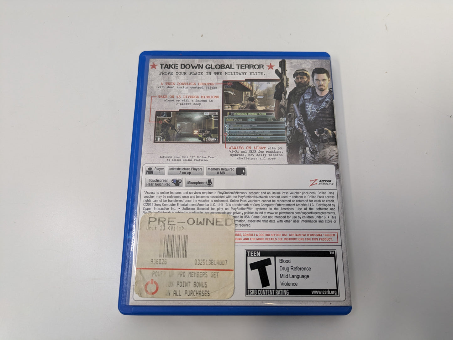 Unit 13 (PS Vita) CIB - USED