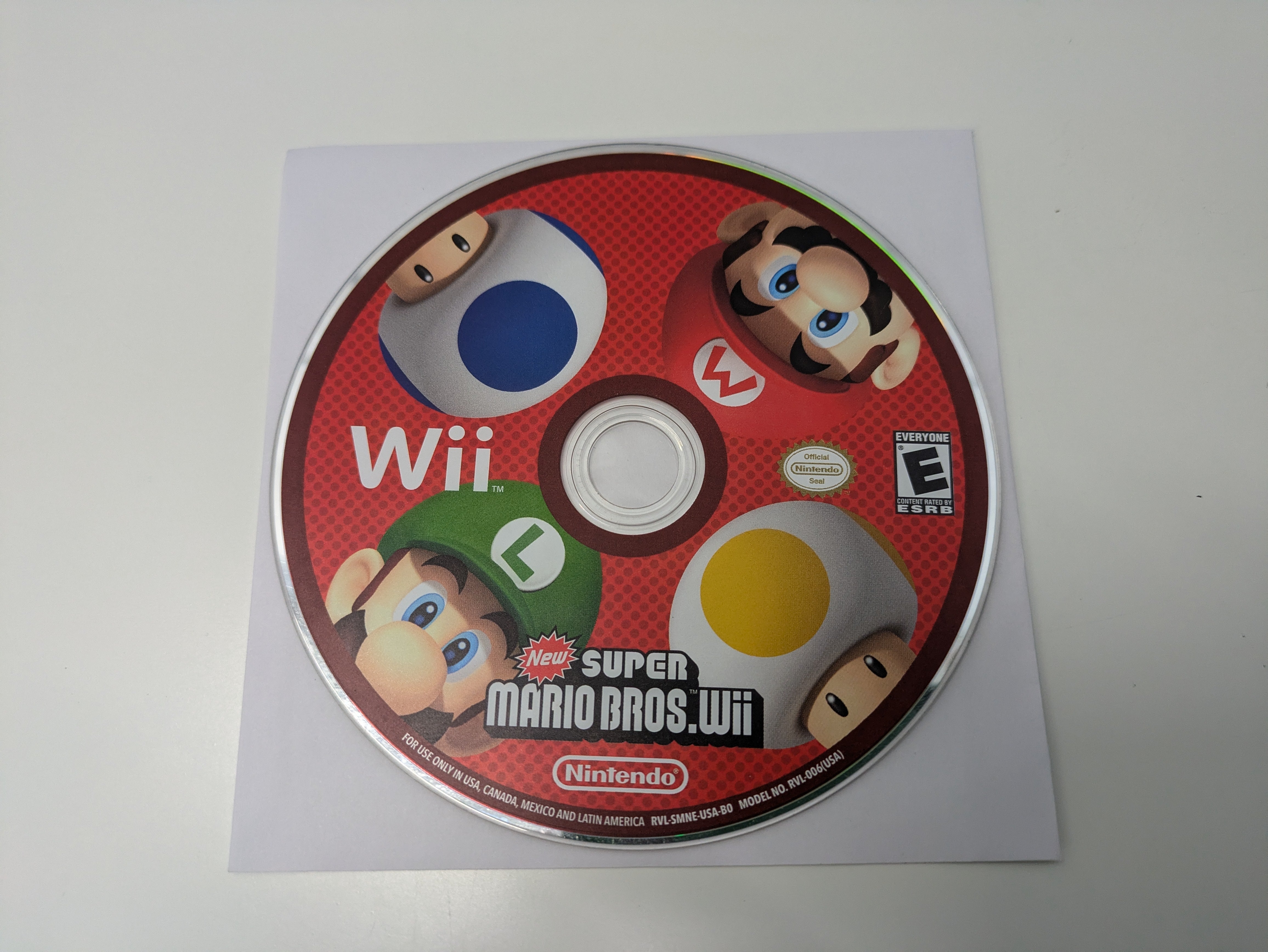New Super Mario Bros. Wii (Nintendo Wii) Game ONLY USED JROB GAMING