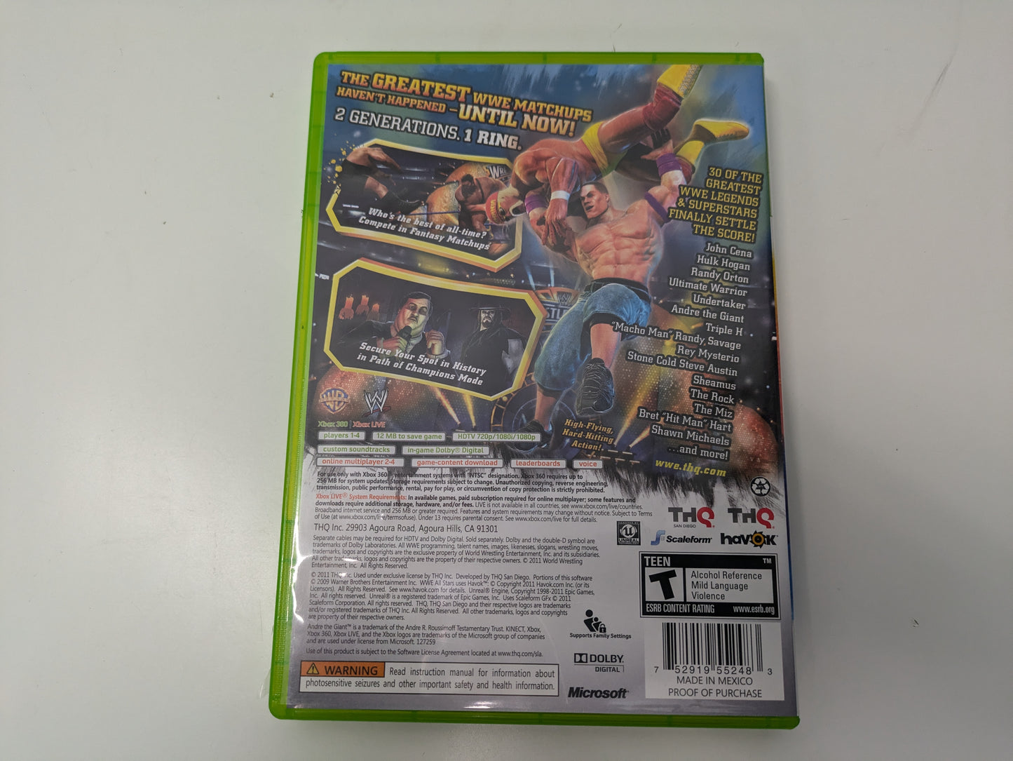 WWE All Stars (Xbox 360) CIB - USED