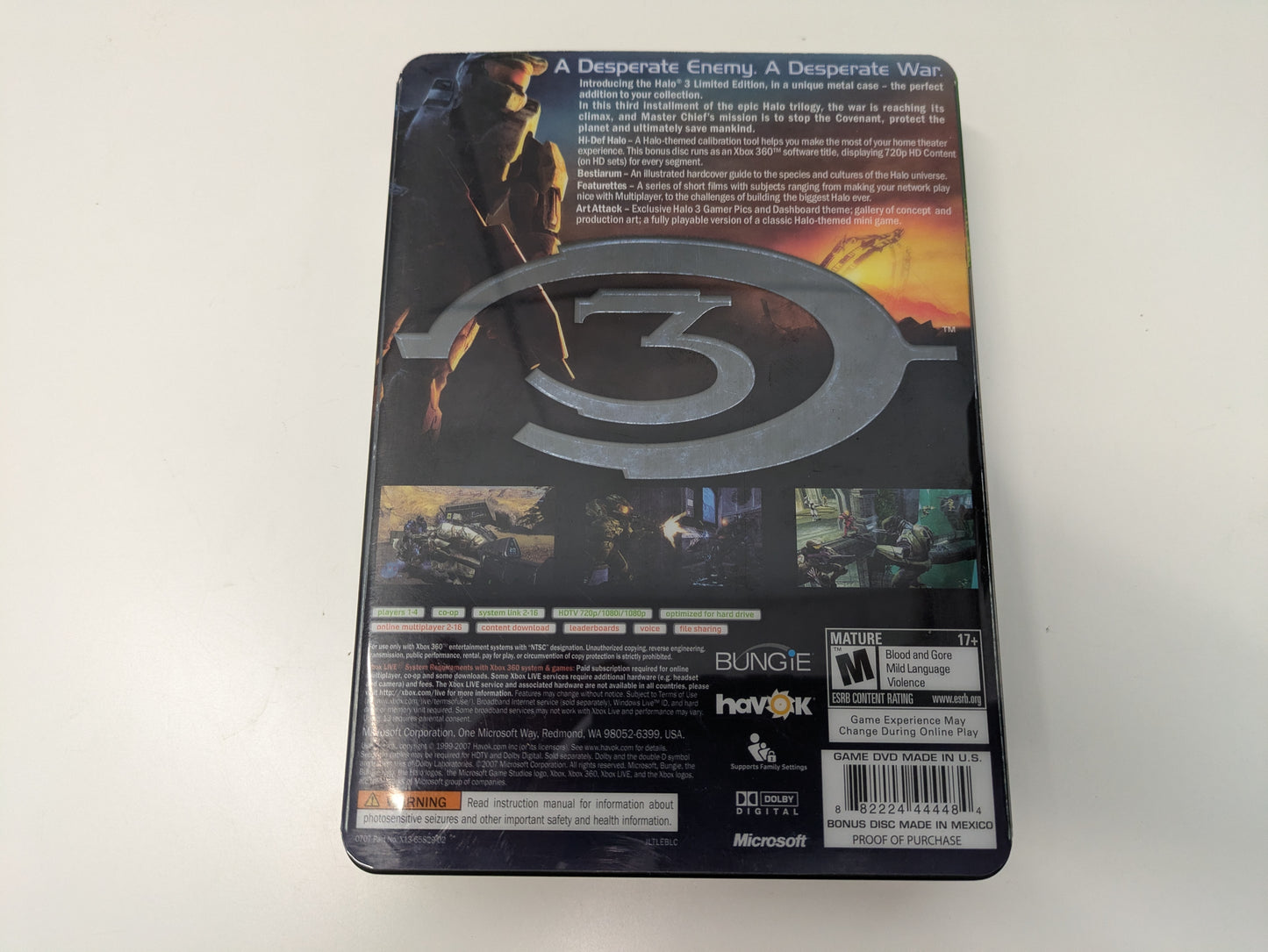 Halo 3 [Limited Edition] (Xbox 360) CIB - USED