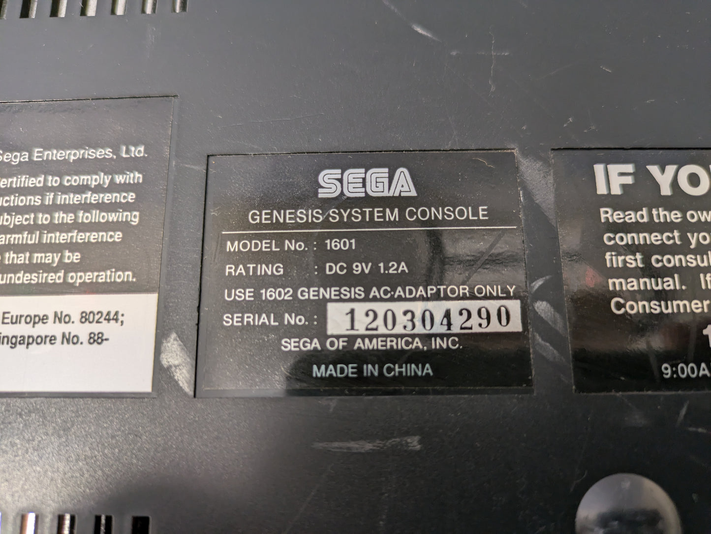 Sega Genesis Console ONLY - AS-IS (HMH 32)