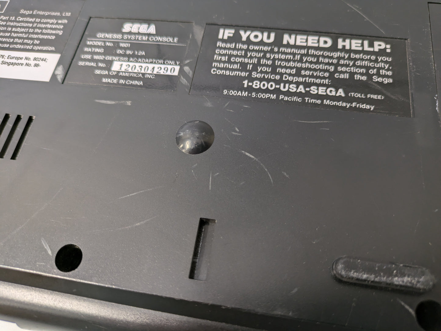 Sega Genesis Console ONLY - AS-IS (HMH 32)