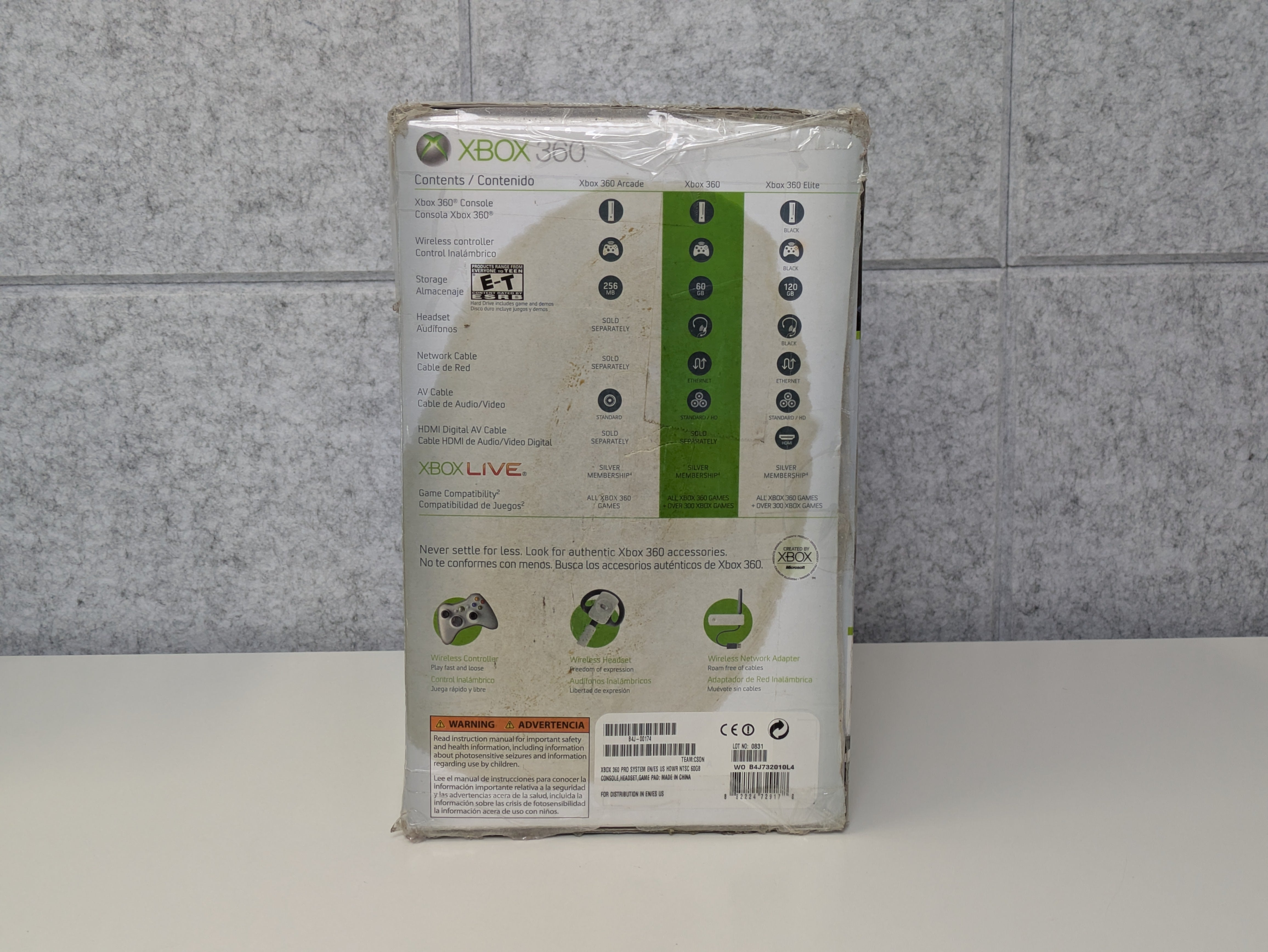 Microsoft Xbox 360 Summer Intern Edition w/ Box - 60GB - White