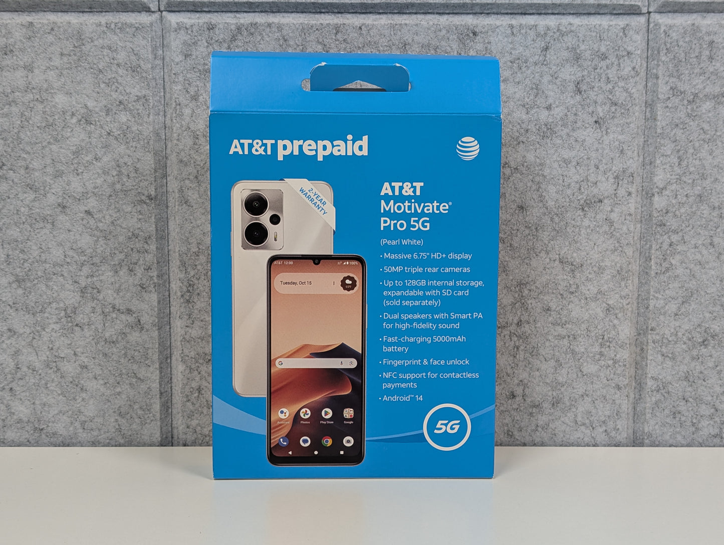 AT&T Motivate Pro 5G - 128GB - White - USED