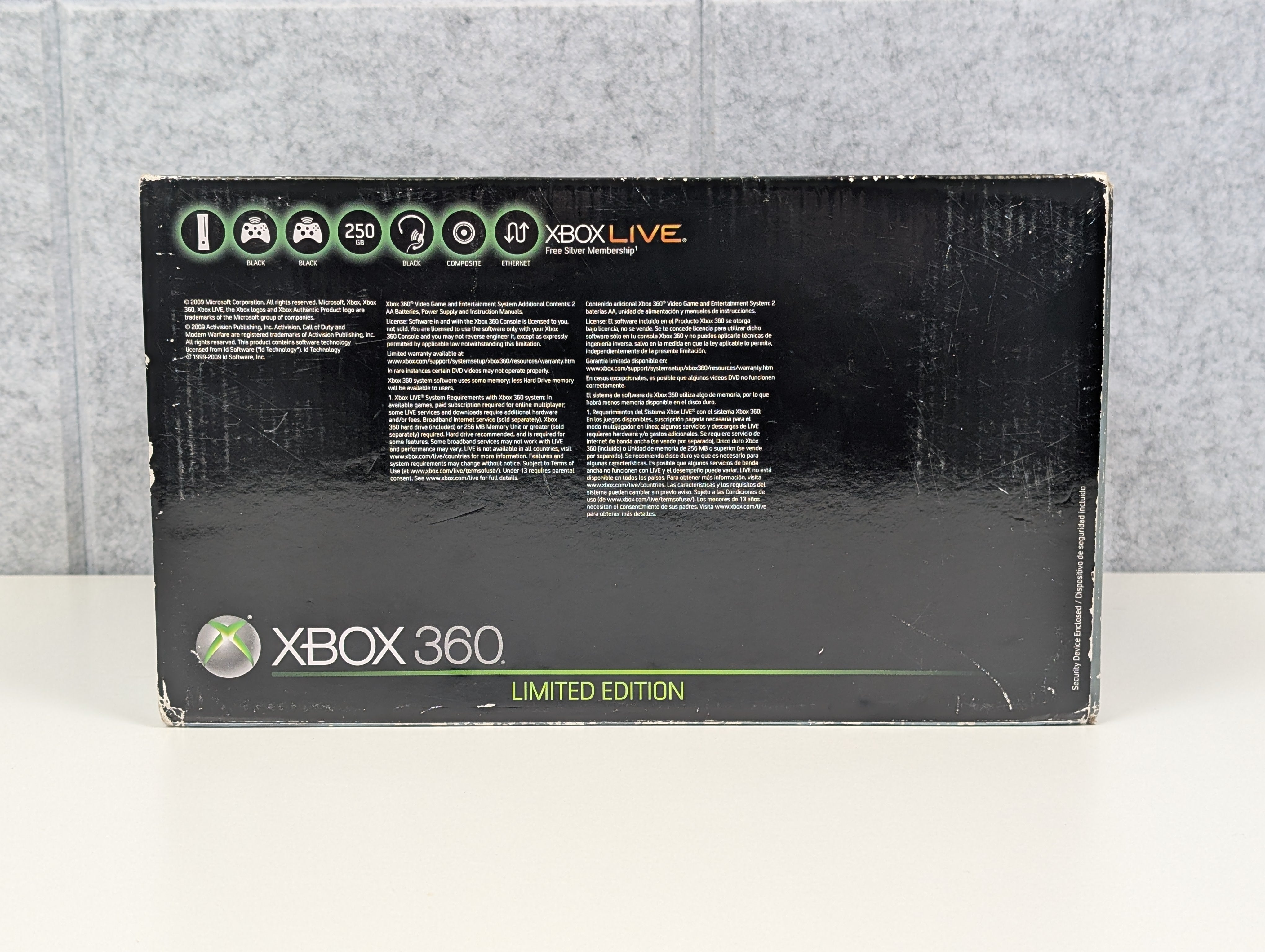 Microsoft Xbox 360 IN BOX - 250GB - Call of Duty: Modern Warfare 2