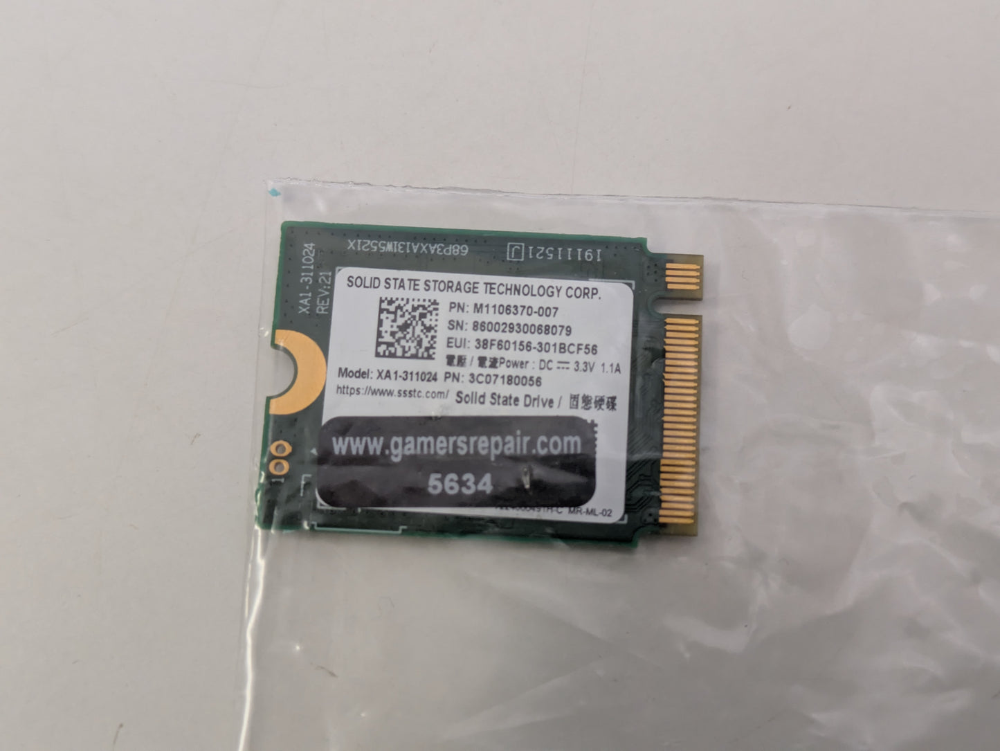Xbox Series X/S Internal 1TB NVMe SSD XA1-311024 - USED