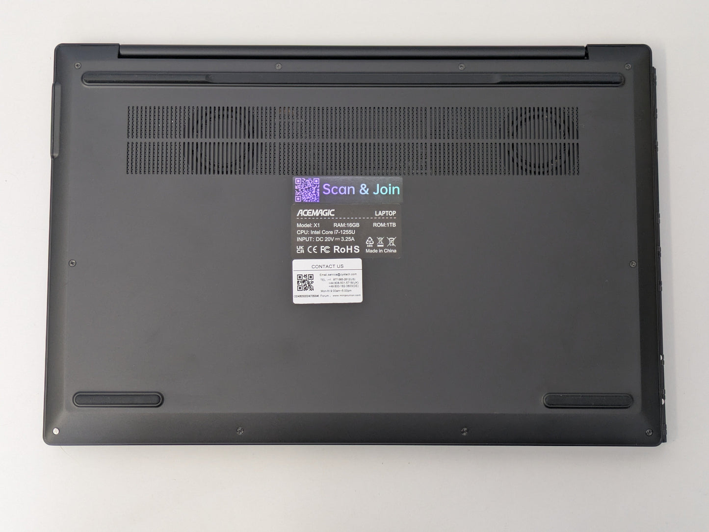 ACEMAGIC 14" Dual-Screen Laptop - 16GB/1TB - Black - USED