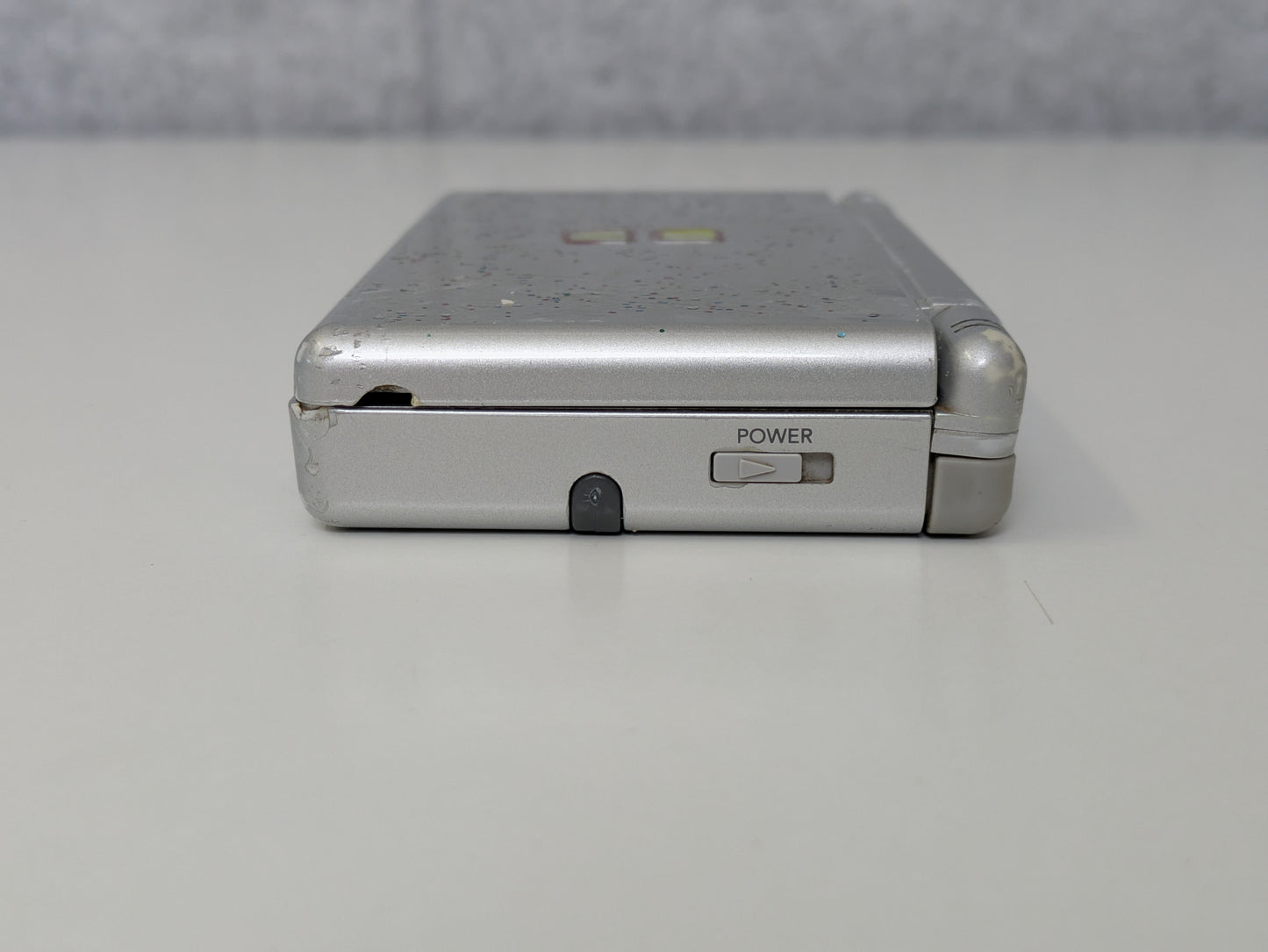 Nintendo DS Lite - Silver - Glitter Painted - CONSOLE ONLY - AS-IS