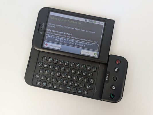 T-Mobile HTC Dream G1 (Network Locked to T-Mobile) - Black - AS-IS