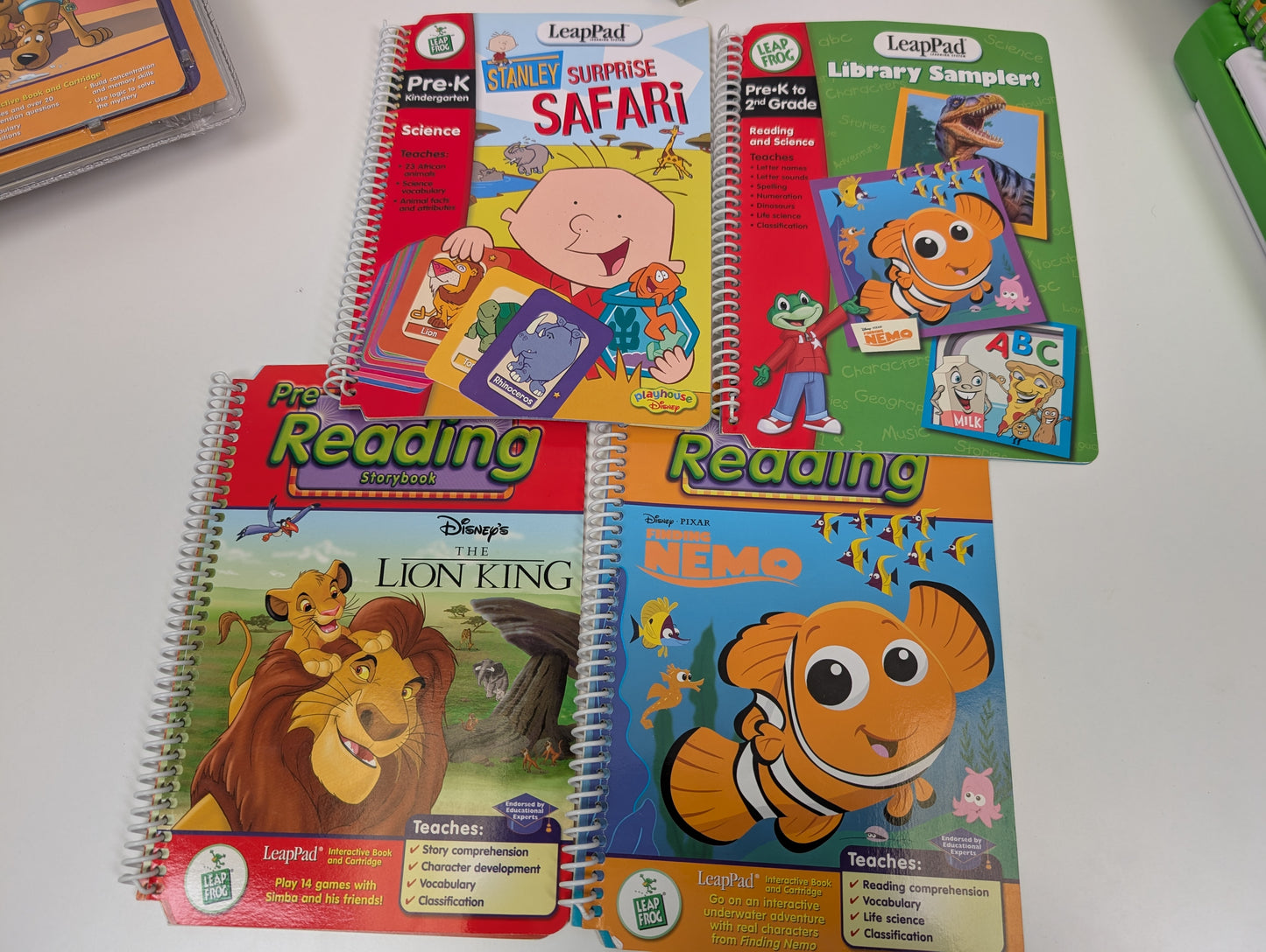UNTESTED LeapFrog Bundle - 9 devices, 38 games, 16 books, 2 DVDs - AS-IS