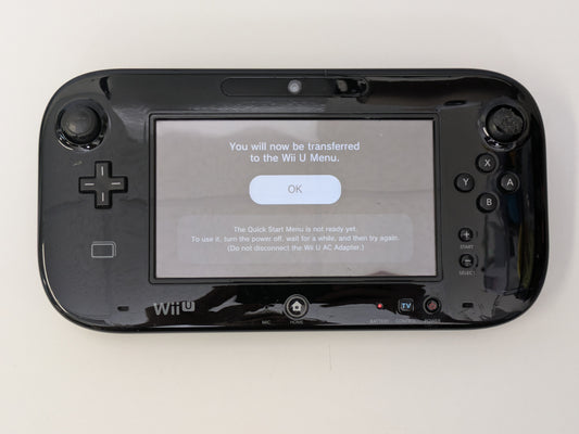 Nintendo Wii U GamePad - Black - GAMEPAD ONLY - Used