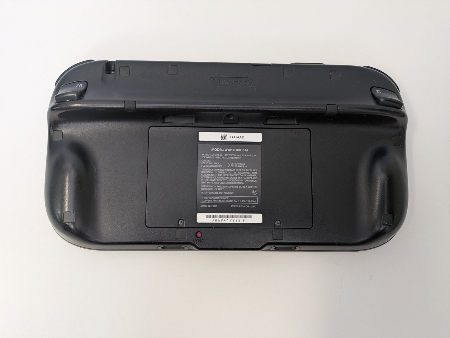 Nintendo Wii U GamePad - Black - GAMEPAD ONLY - Used