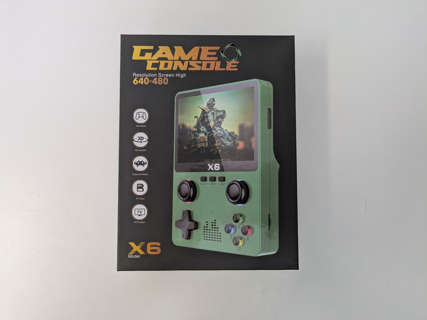 X6 Retro Emulation Handheld Console w/ 32GB SD card IN BOX - AS-IS