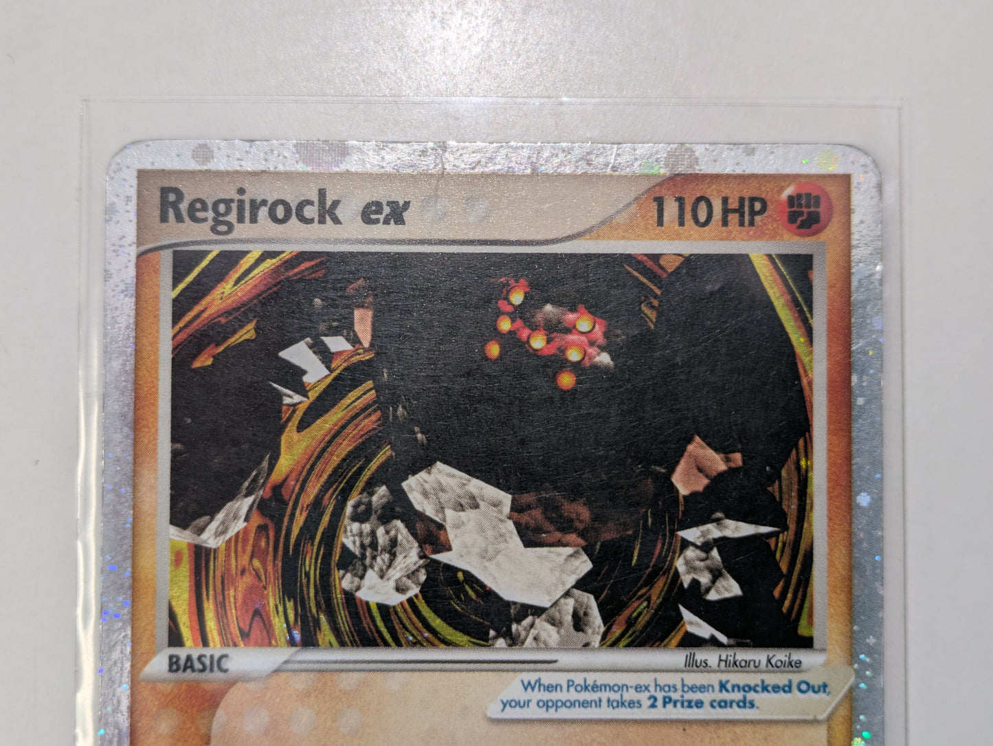 Pokémon TCG - Regirock EX Holo Ultra Rare 99/106 - Emerald (2005) - Damaged