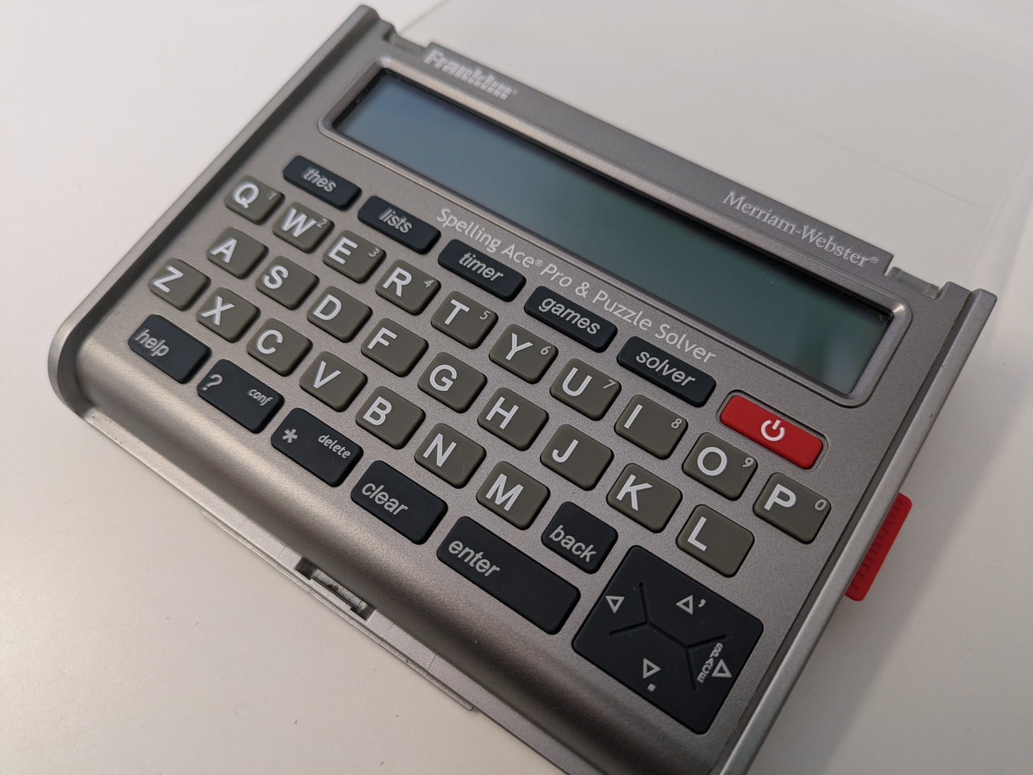 Franklin SA-309 Spelling Ace Pro - Pocket Electronic Merriam-Webster Dictionary & Puzzle Solver - AS-IS
