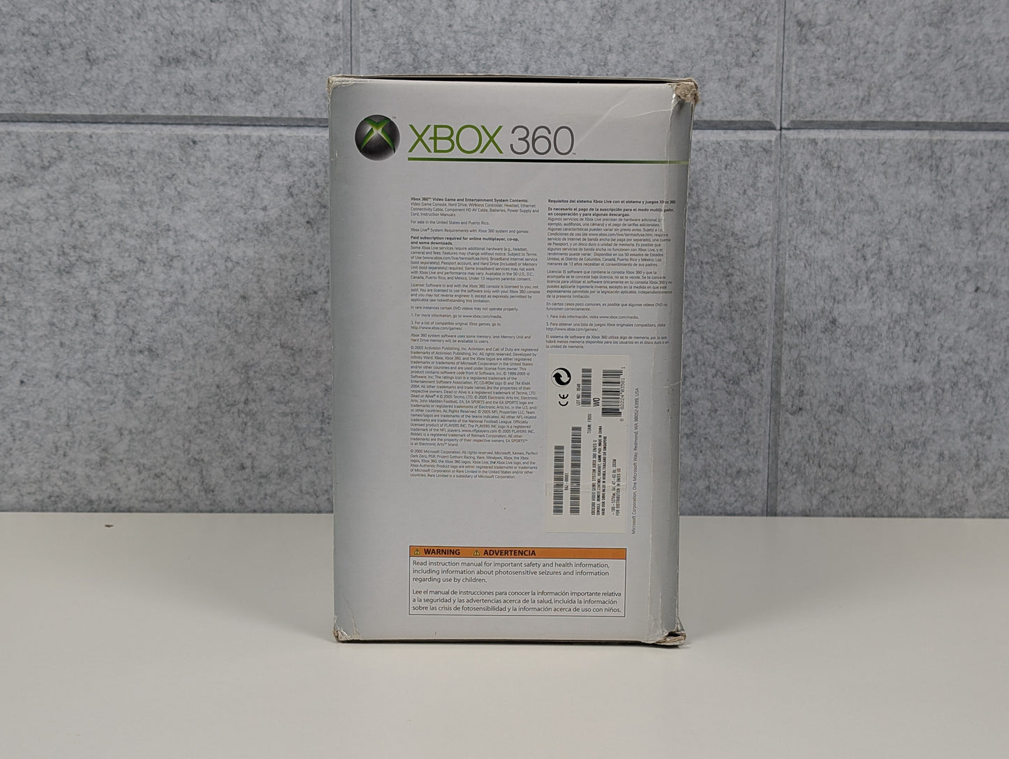 Microsoft Xbox 360 (BLADES DASH) IN BOX - NO HARD DRIVE - White - USED