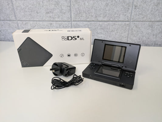 Nintendo DS ML (Charcoal Black) - Original DS 3rd Party Reshell - COMPLETE IN BOX - Used