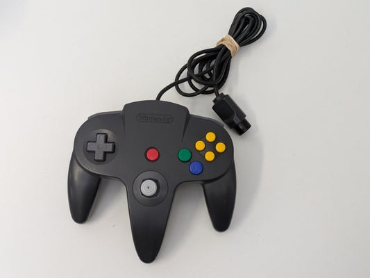 Nintendo 64 N64 OEM Controller - Black - USED