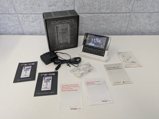 Motorola Droid 2 - 8GB - Star Wars R2-D2 30th Anniversary Limited Edition - Verizon - COMPLETE IN BOX - USED