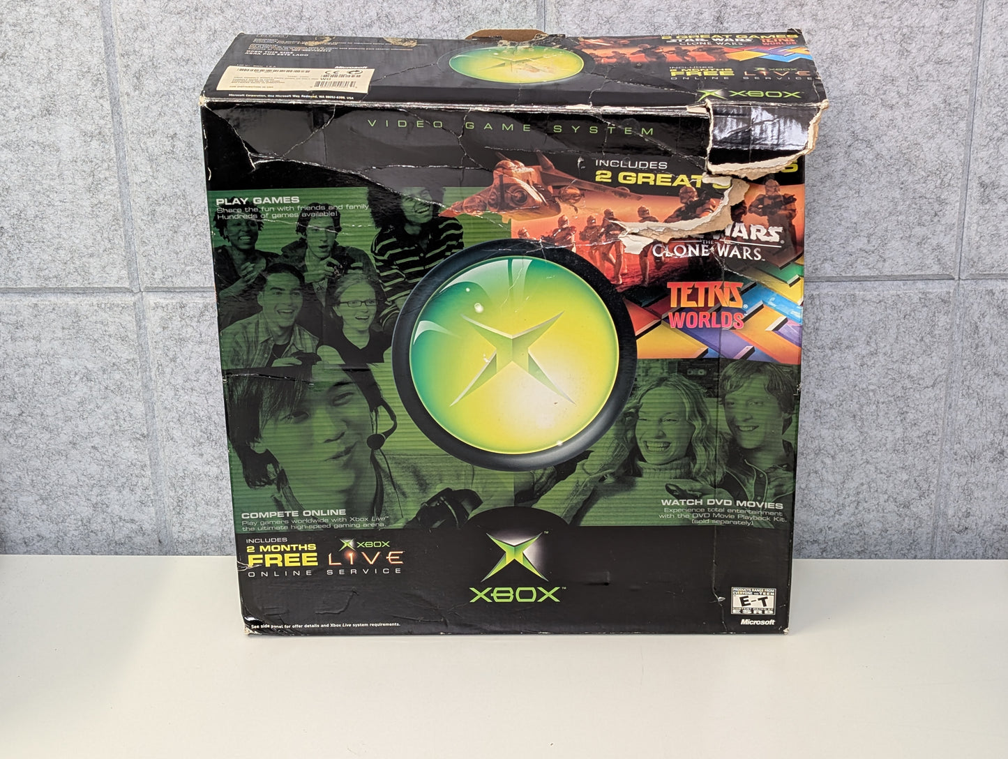 Microsoft OG/Original Xbox Star Wars Clone Wars + Tetris Worlds Bundle - USED